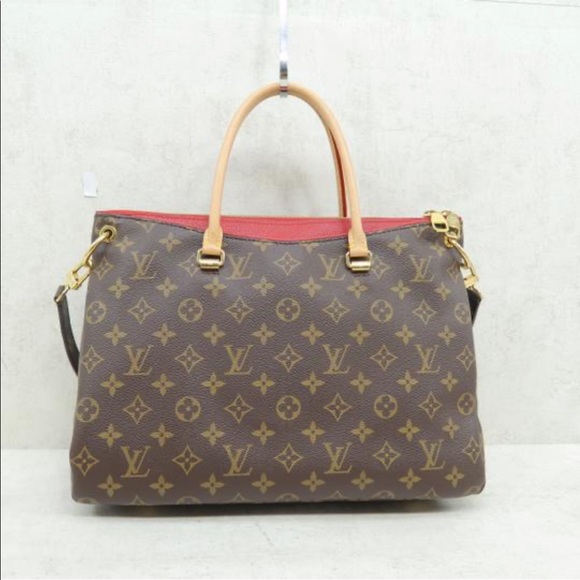 ⭐️LOUIS VUITTON PALLAS BROWN RED MONOGRAM CANVAS⭐️ - Picture 3 of 11